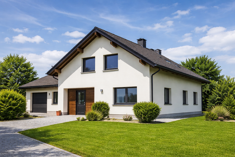 einfamilienhaus mit garten